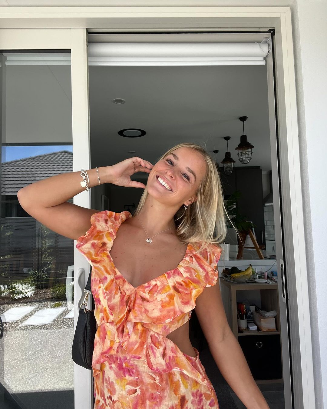 Sukienka maxi Carmen w kwiatowy nadruk