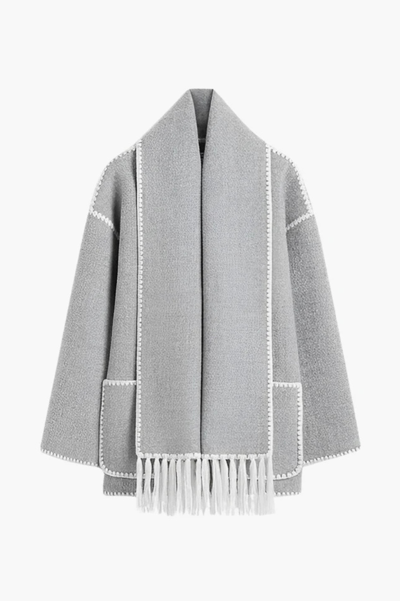 Płaszcz Amara z haftami couture