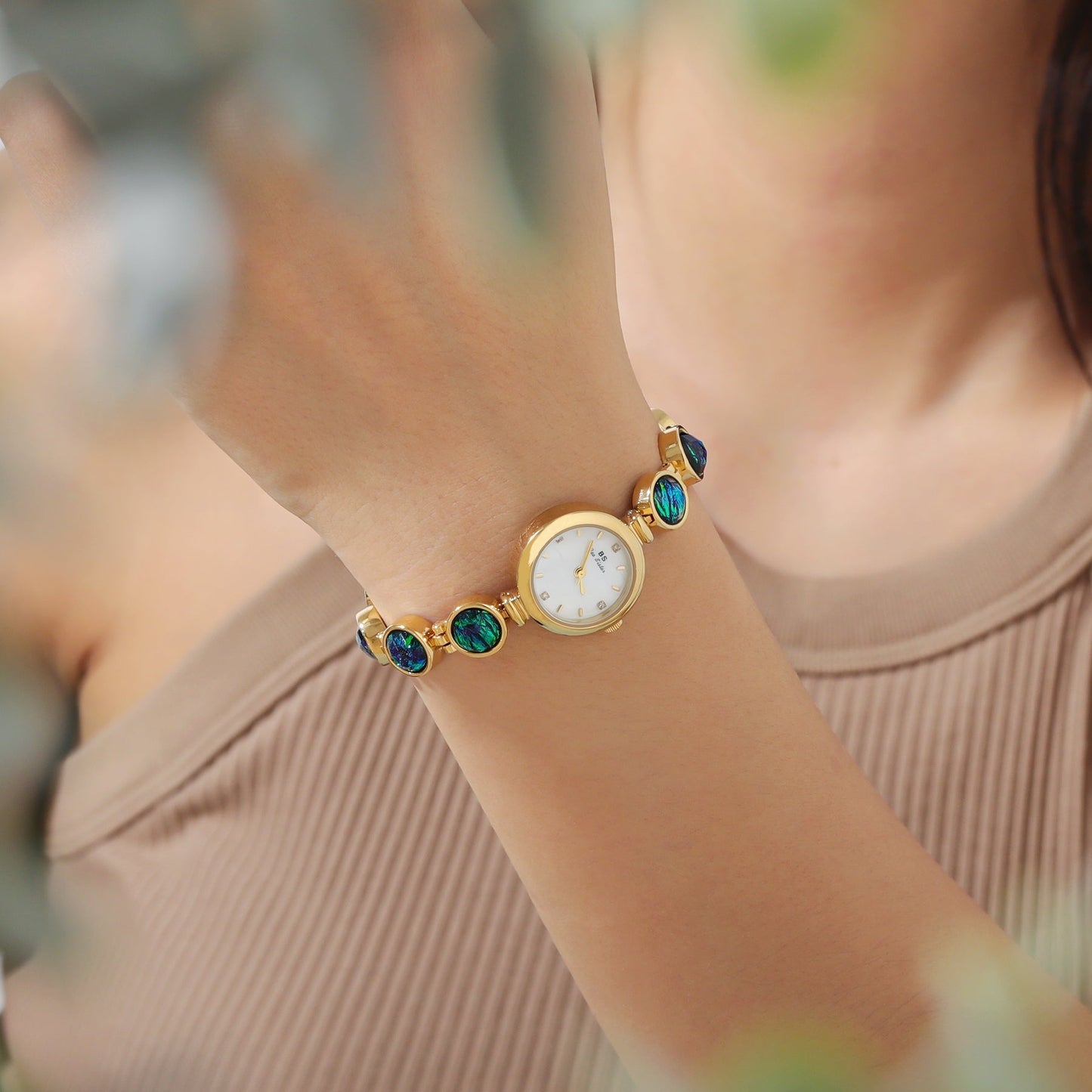Aveline Abalone zegarek na bransolecie