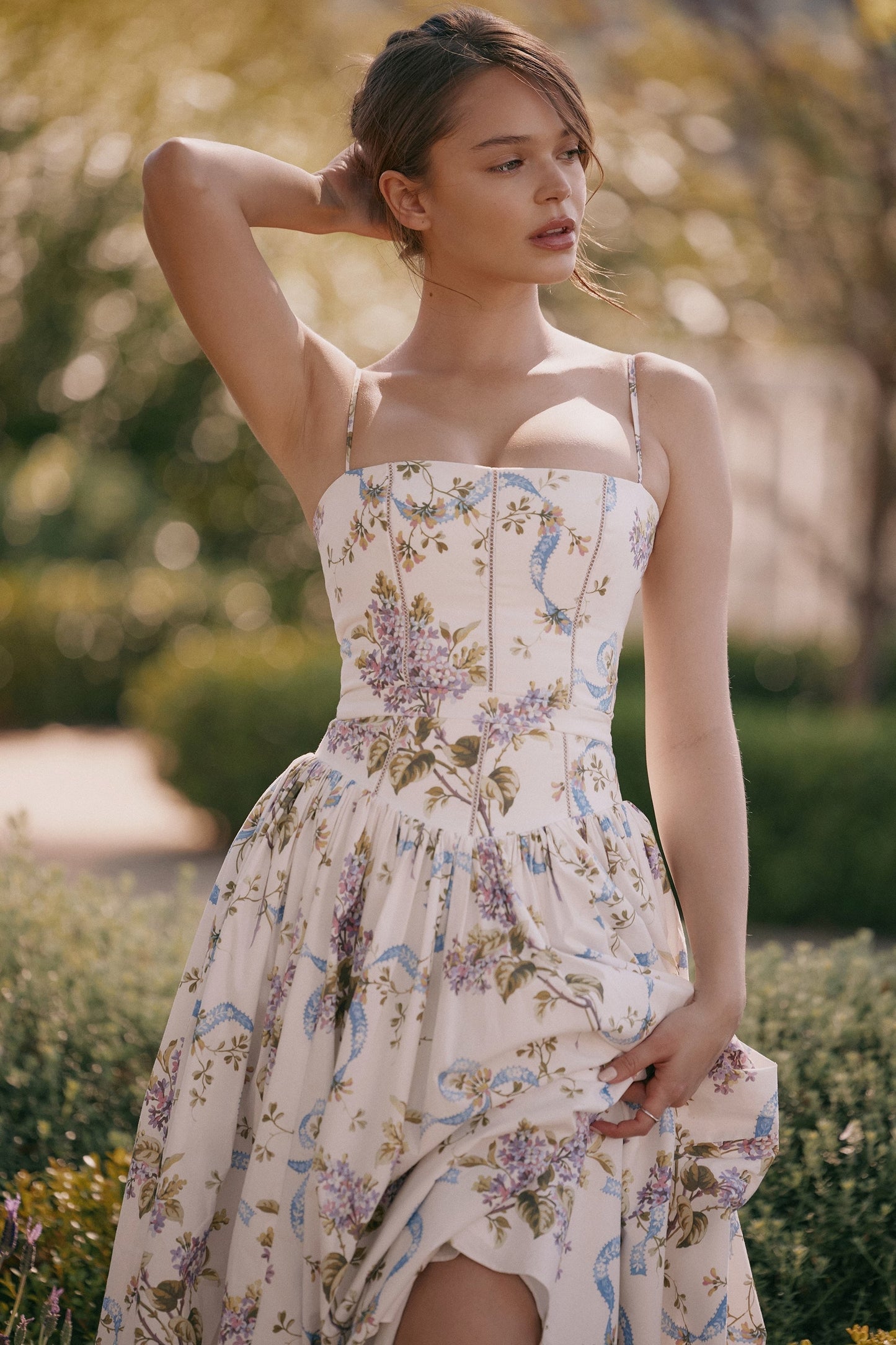 Floriana Romantyczna sukienka maxi