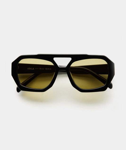 Riviera Okulary Przeciwsłoneczne Black Mustard