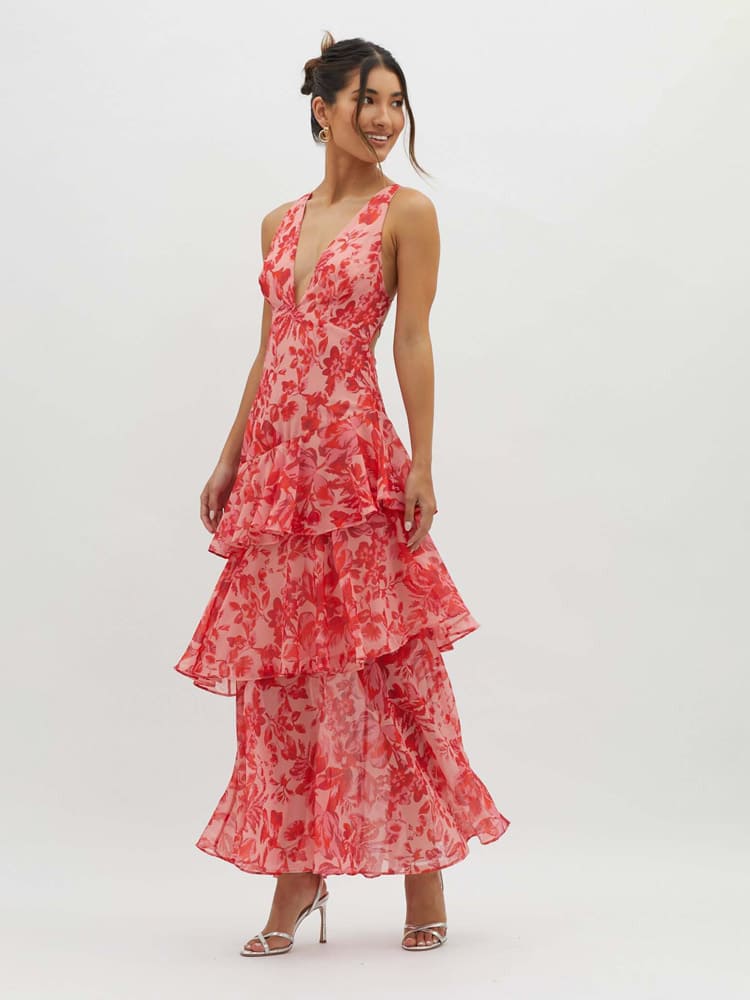Sukienka Inez z Firanami z Chiffon