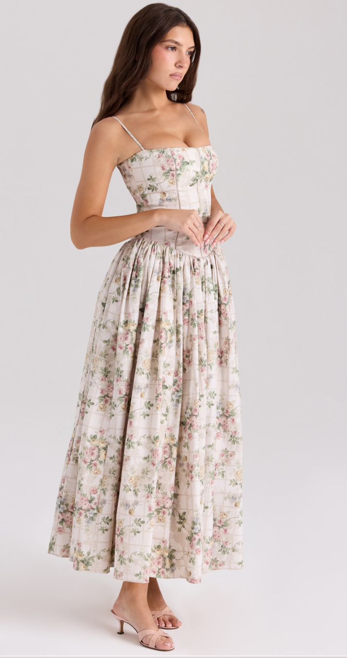 Floriana Romantyczna sukienka maxi