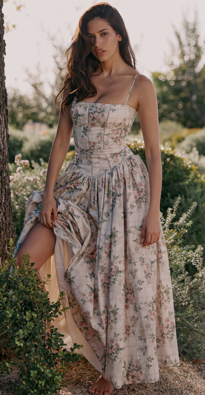Floriana Romantyczna sukienka maxi