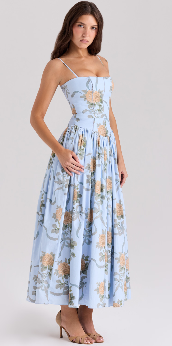 Floriana Romantyczna sukienka maxi