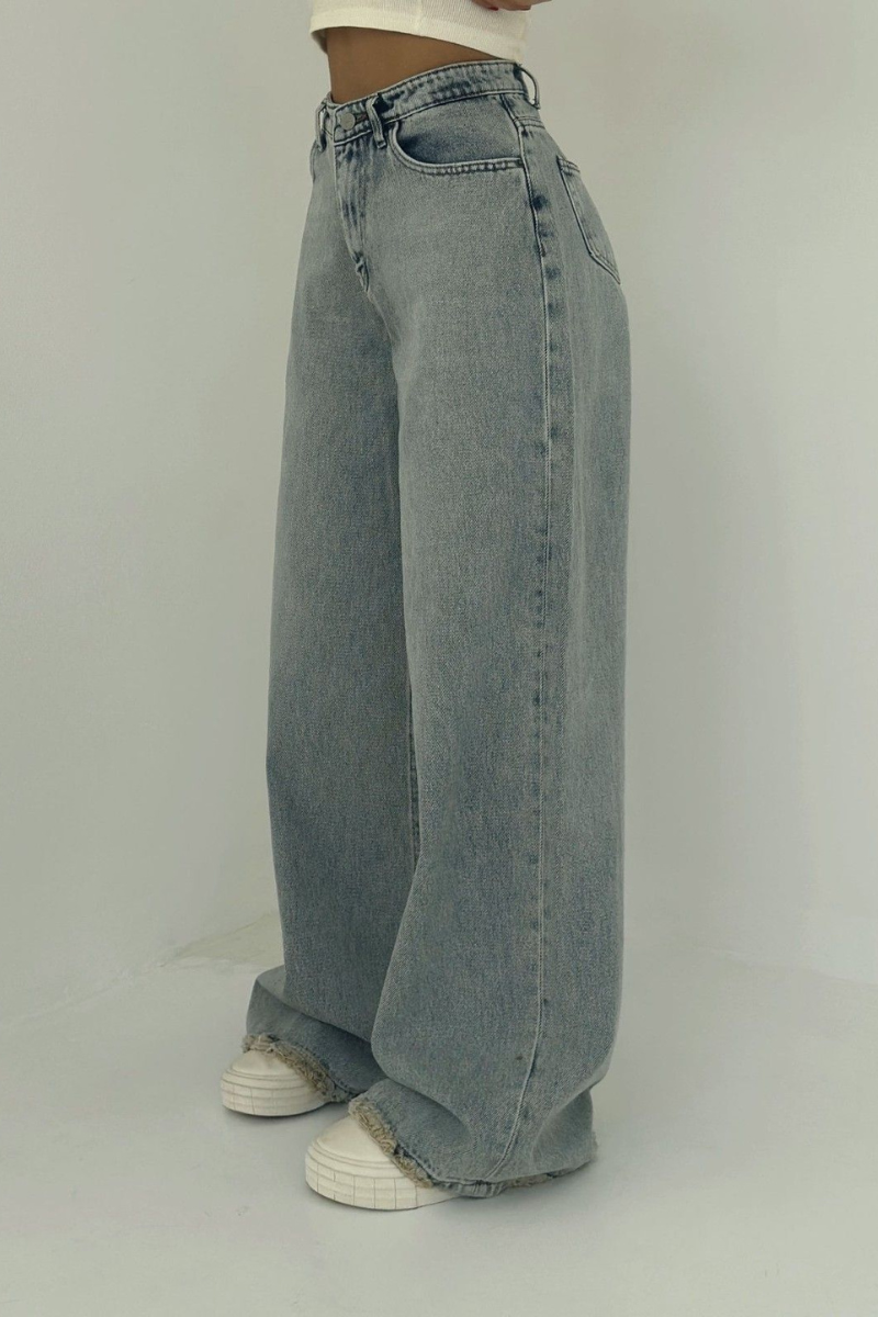 Jeansy Ziara w vintage stylu z szerokimi nogawkami