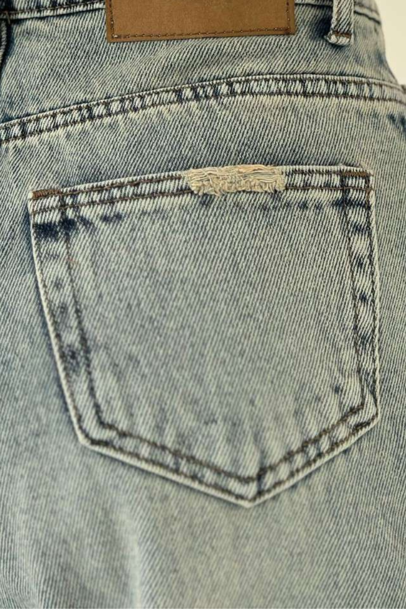 Jeansy Ziara w vintage stylu z szerokimi nogawkami