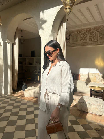 Clara Zestaw Eleganckiego Lnu