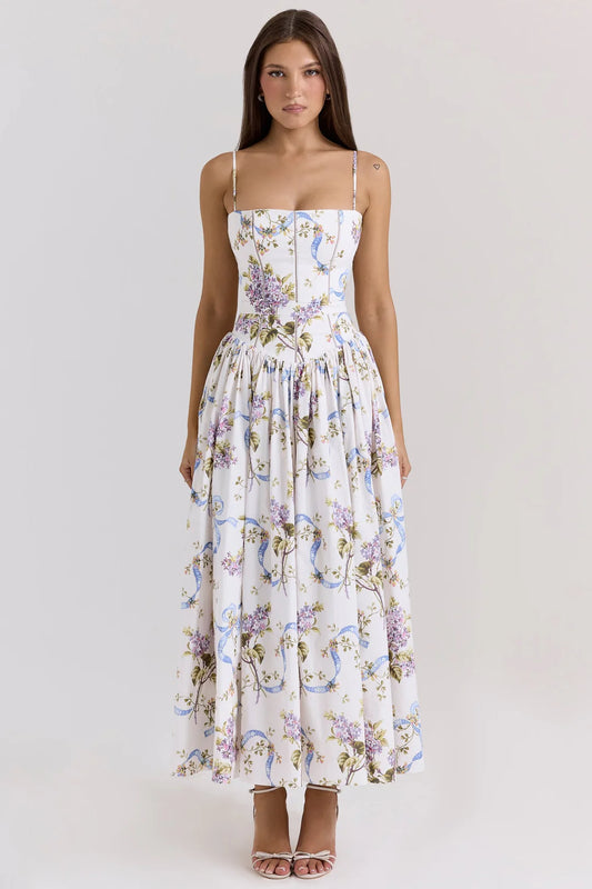 Floriana Romantyczna sukienka maxi