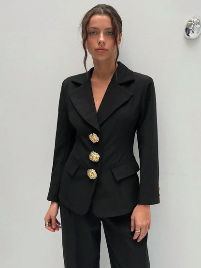 Marynarka Clara stylowa retro z asymetrycznym krojem