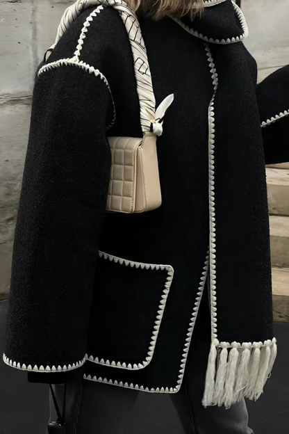 Płaszcz Amara z haftami couture