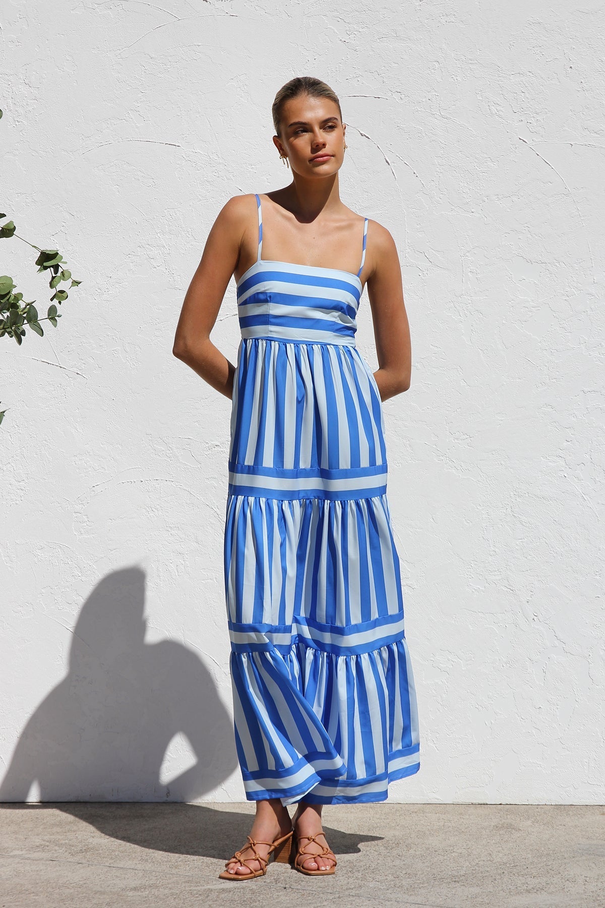 Sukienka maxi w paski Candy