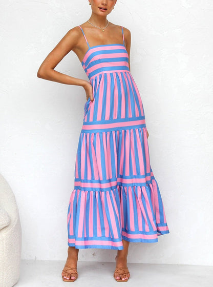 Sukienka maxi w paski Candy