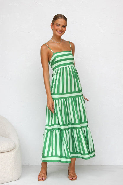 Sukienka maxi w paski Candy