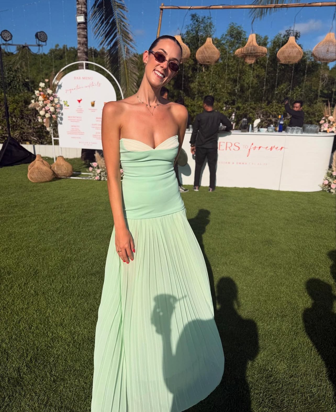 Sukienka maxi Eliza z plisowaniem