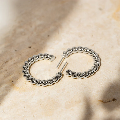 Kolczyki Rope Hoops