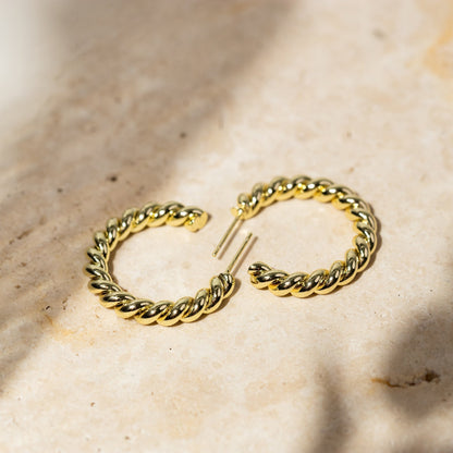 Kolczyki Rope Hoops