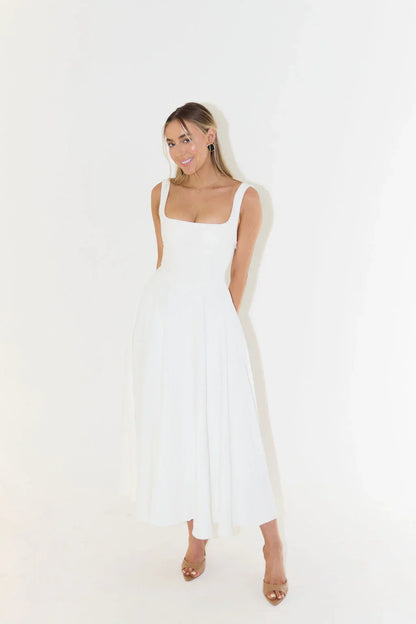 Solivière Elegancka sukienka midi
