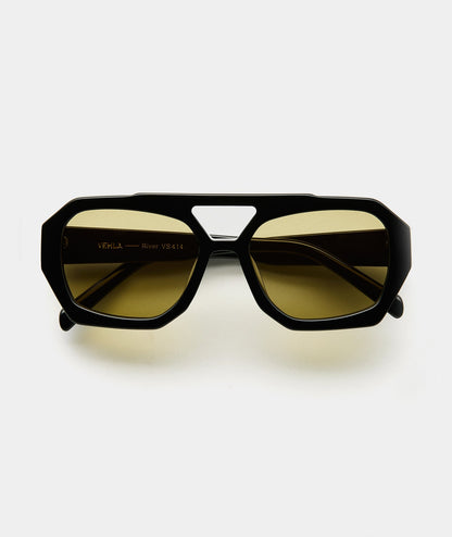 Riviera Okulary Przeciwsłoneczne Black Mustard