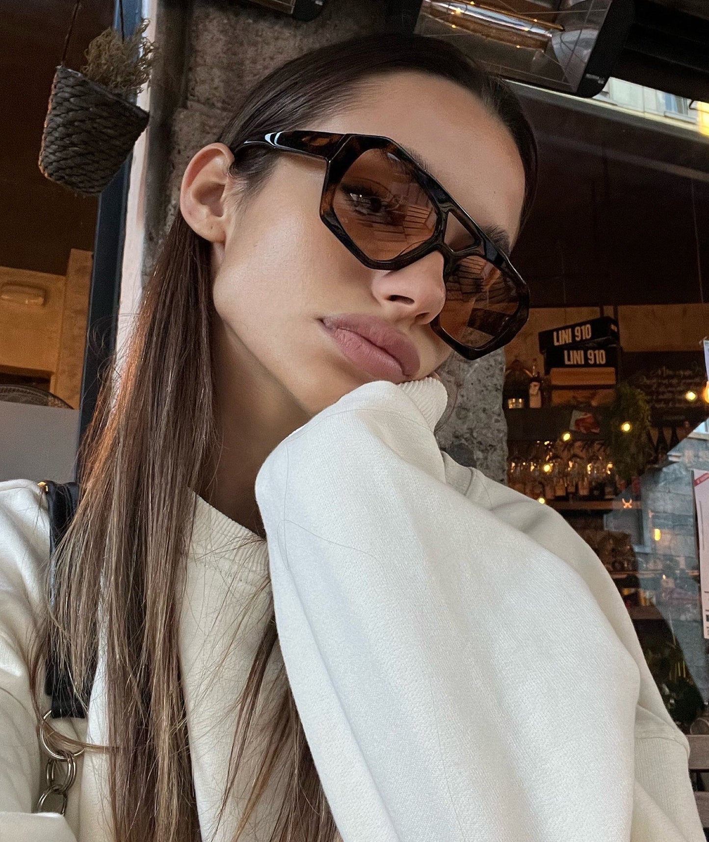 Riviera Okulary Przeciwsłoneczne Leopard Cinnamon