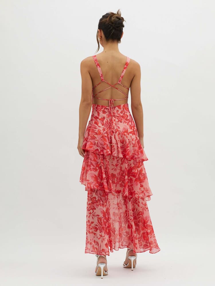Sukienka Inez z Firanami z Chiffon