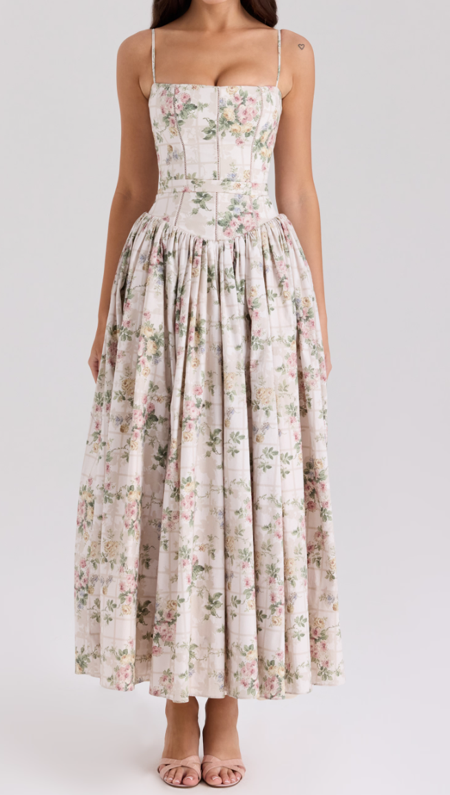 Floriana Romantyczna sukienka maxi