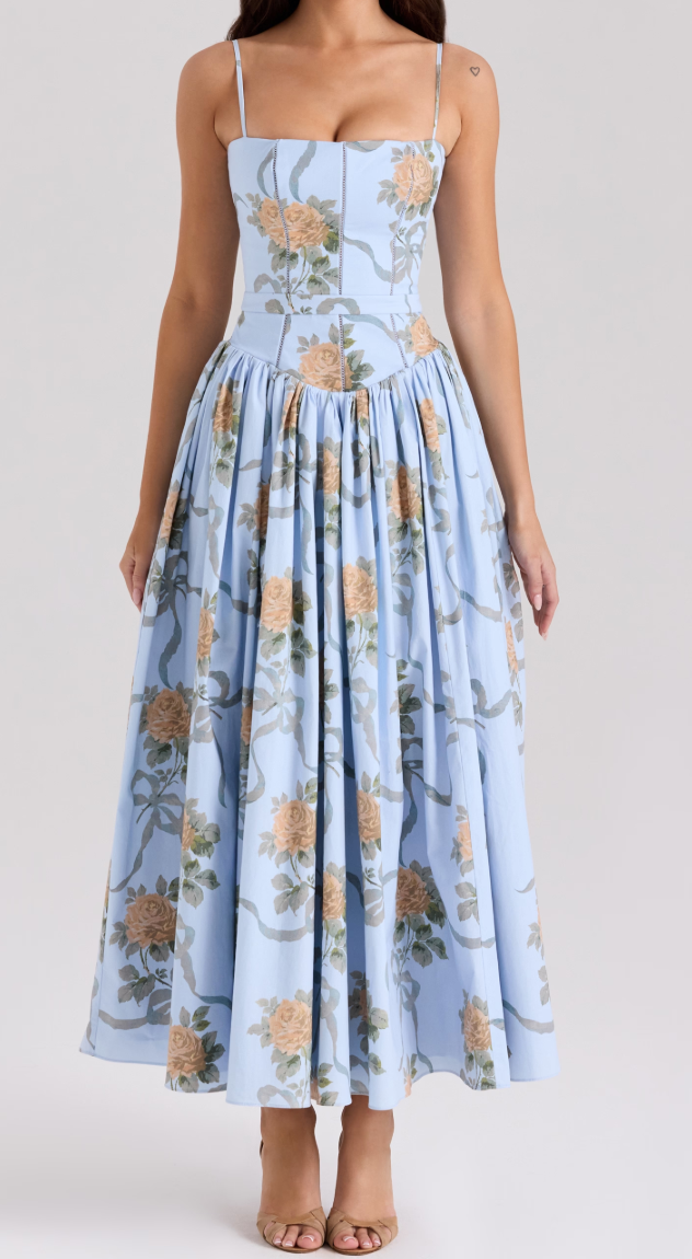 Floriana Romantyczna sukienka maxi