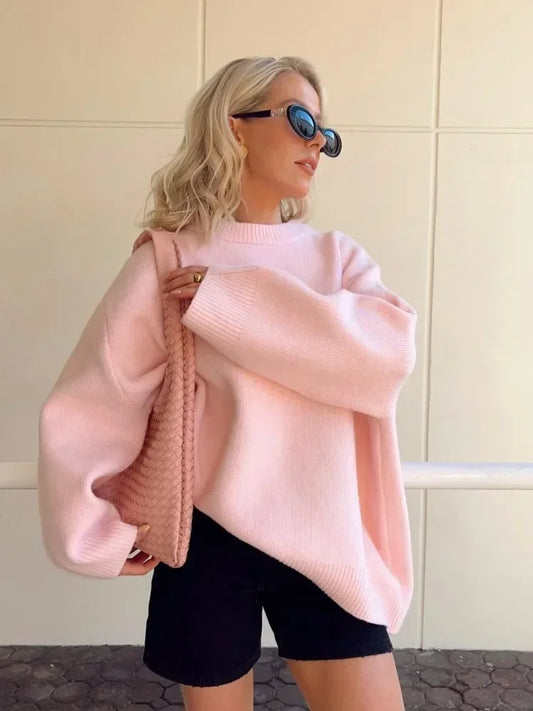Różowy Sweter Elvie
