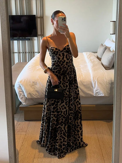 Sukienka maxi Antonella w panterkę