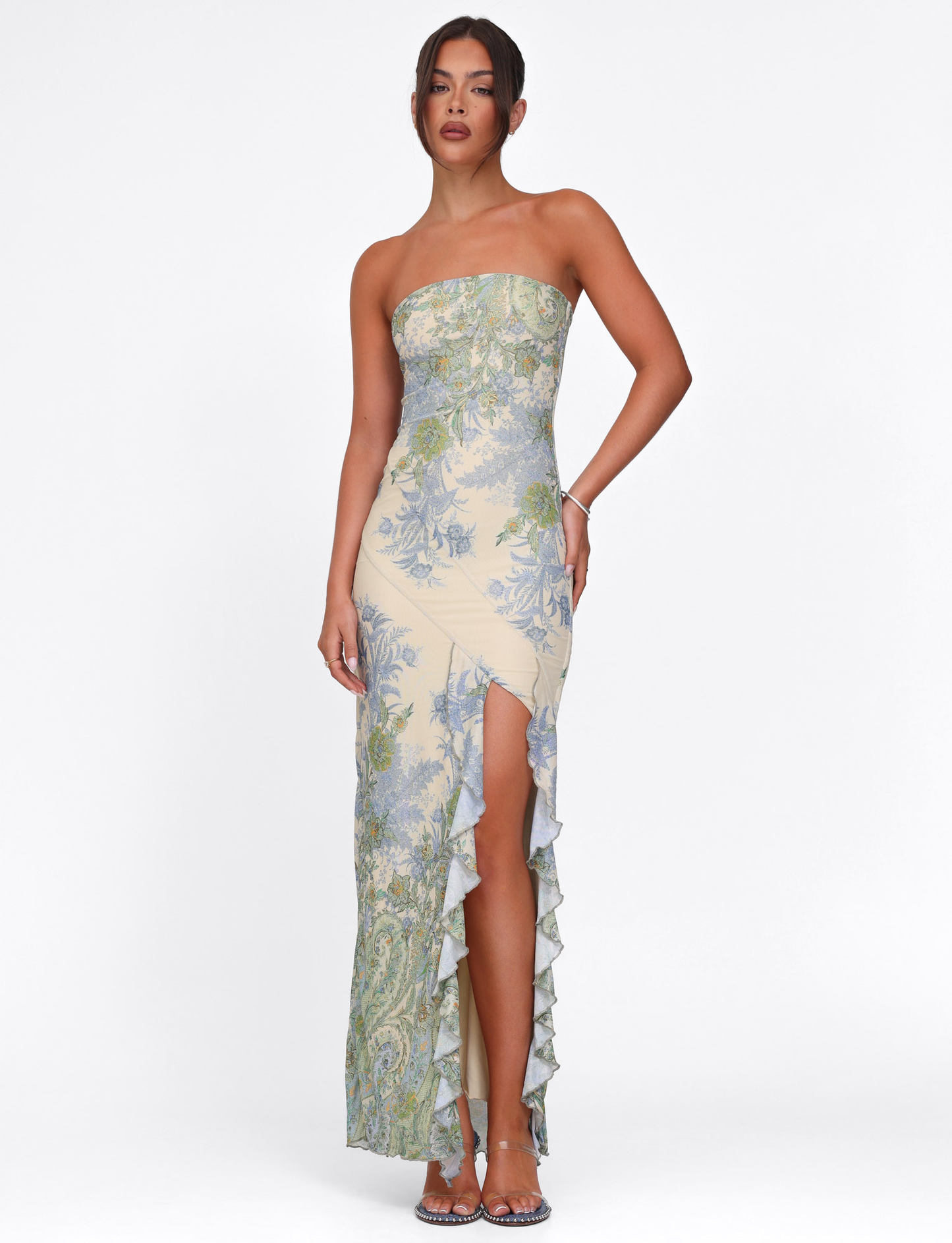 Alessandra Sukienka maxi w kwiatowy wzór