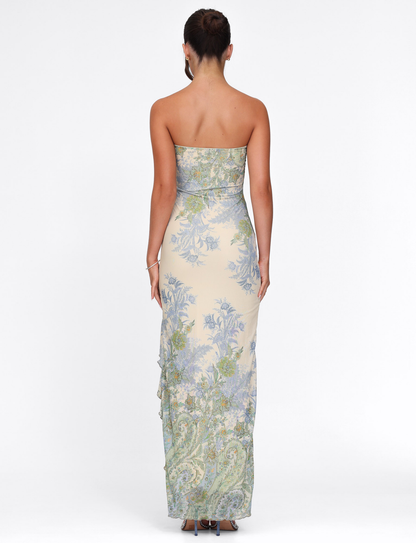 Alessandra Sukienka maxi w kwiatowy wzór