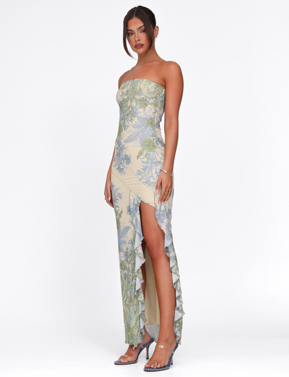 Alessandra Sukienka maxi w kwiatowy wzór