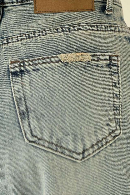 Jeansy Ziara w vintage stylu z szerokimi nogawkami