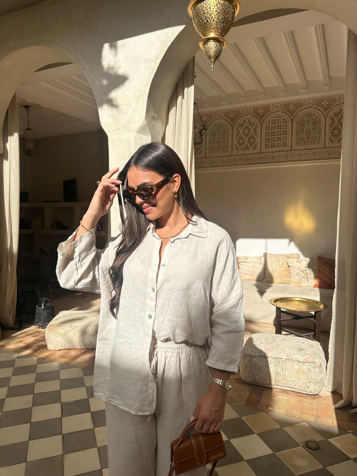 Clara Zestaw Eleganckiego Lnu