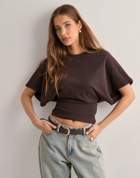 Nichola T-shirt z szerokimi rękawami