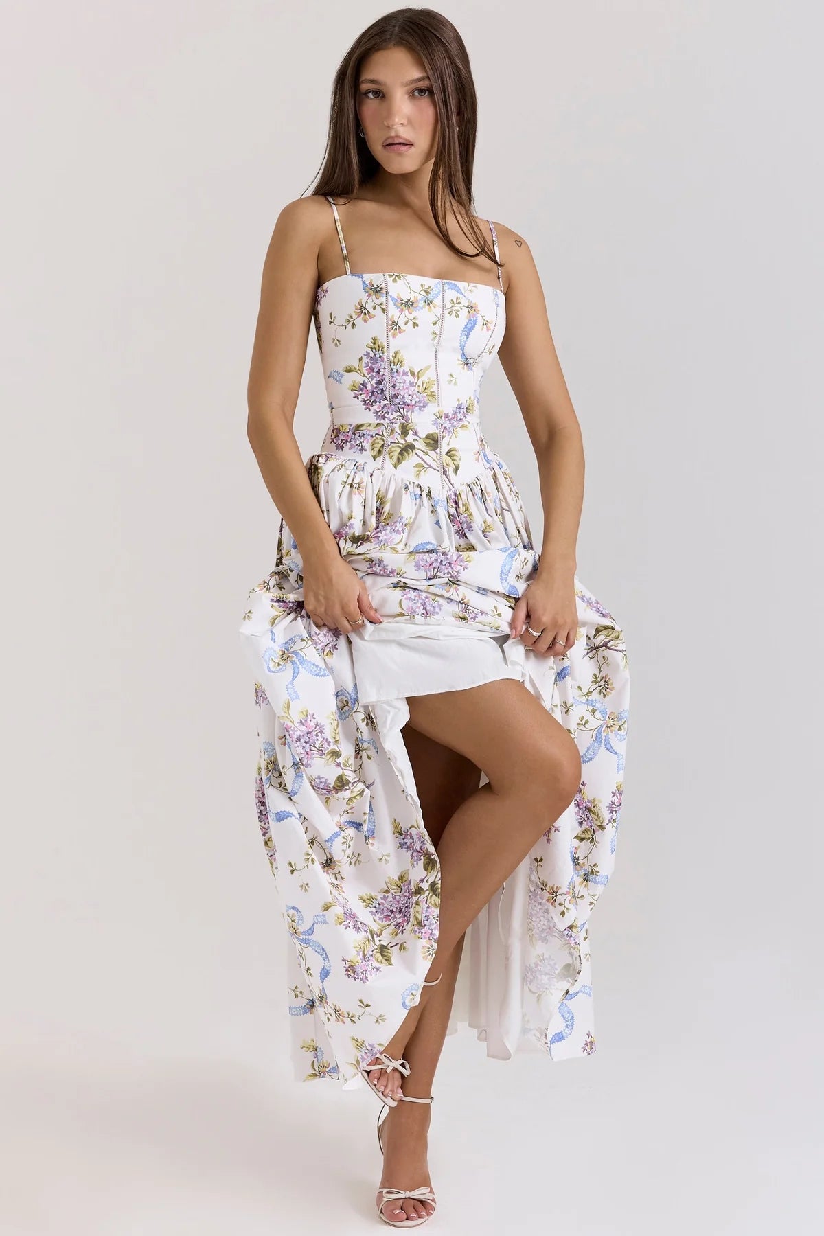Floriana Romantyczna sukienka maxi